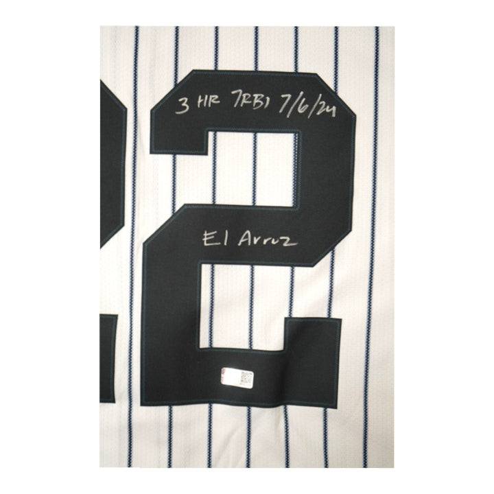 Ben Rice New York Yankees Autographed Multi Inscribed Nike Pinstripe Replica Jersey (CX Auth)