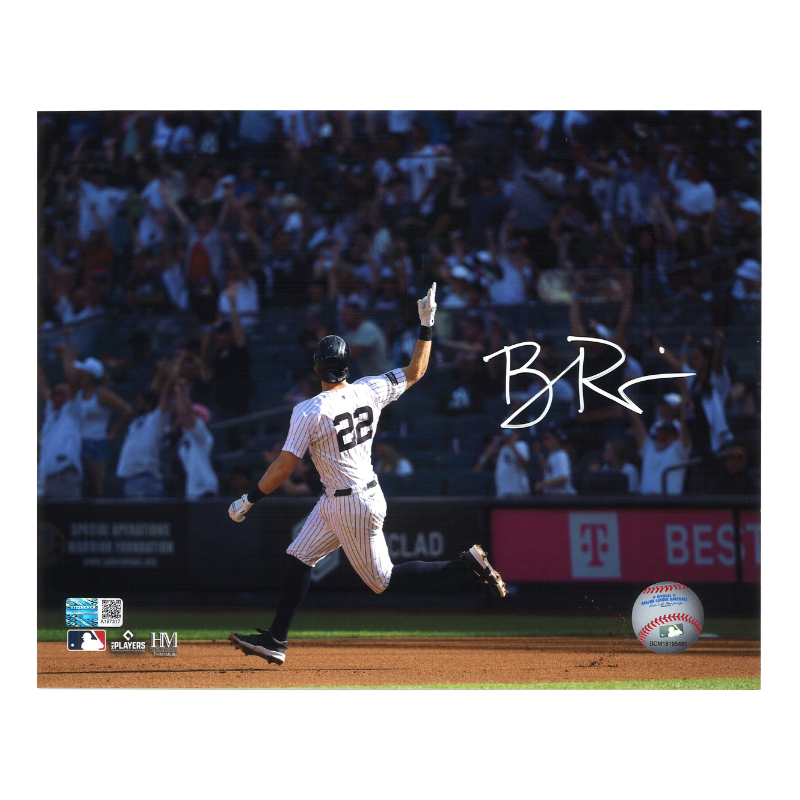Ben Rice New York Yankees Autographed Arm Up 8x10 Photo CX Auth