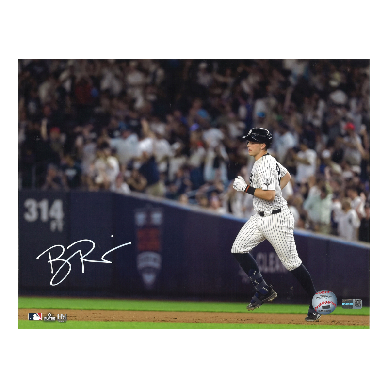 Ben Rice New York Yankees Autographed Rounding 1st Base 11x14 Photo CX Auth