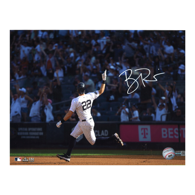 Ben Rice New York Yankees Autographed Arm Up 11x14 Photo CX Auth