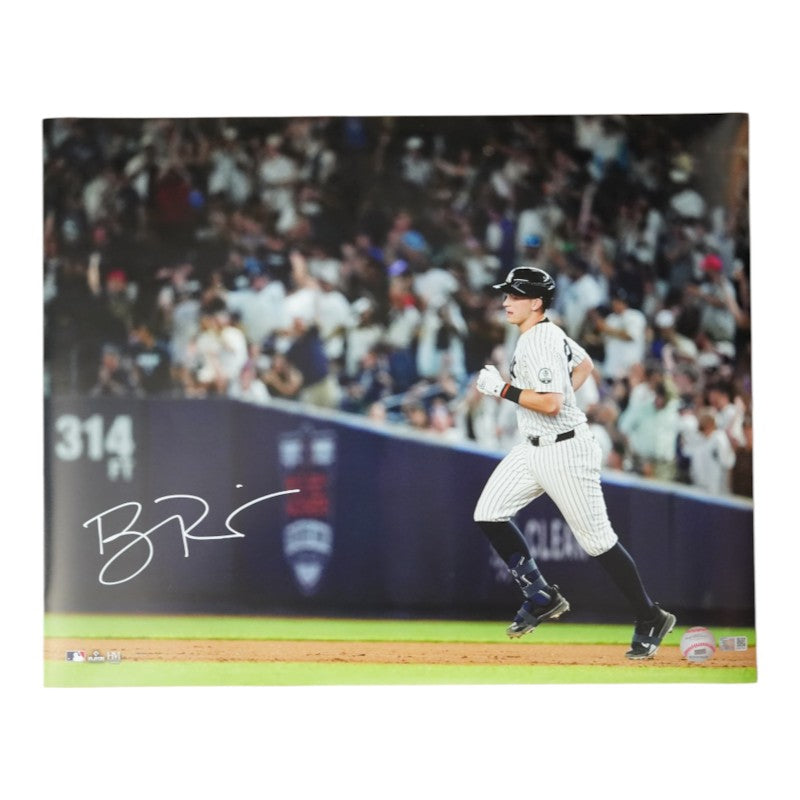 Ben Rice New York Yankees Autographed Rounding 1st Base 16x20 Photo CX Auth