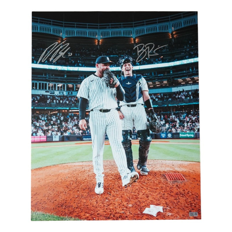 Ben Rice David Bednar New York Yankees Dual Signed 16x20 Photo CX Auth