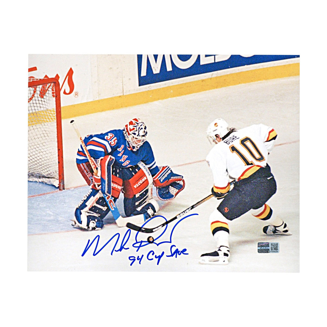 Mike Richter New York Rangers Autographed Signed Inscribed Bure Save 8x10 Photo