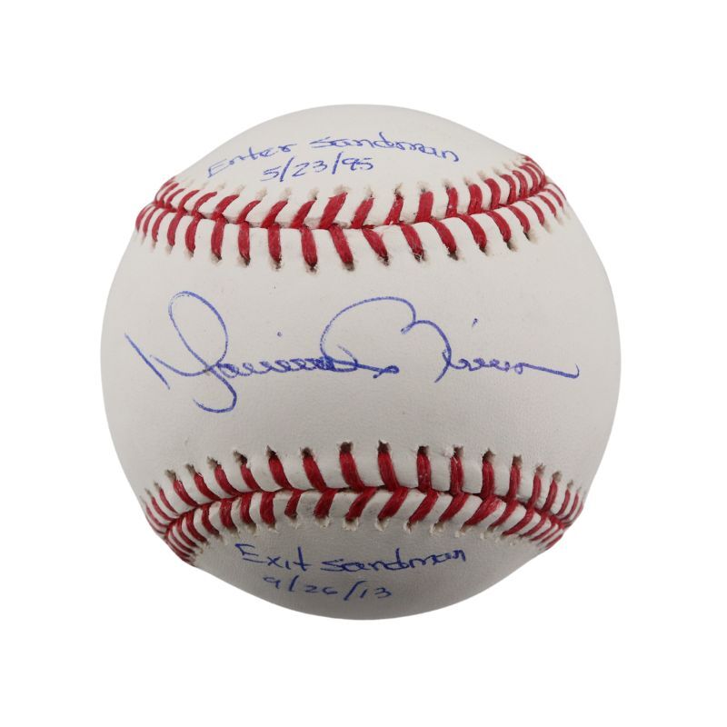 Mariano Rivera New York Yankees Autographed Enter/Exit Sandman OMLB Baseball (CX Auth)