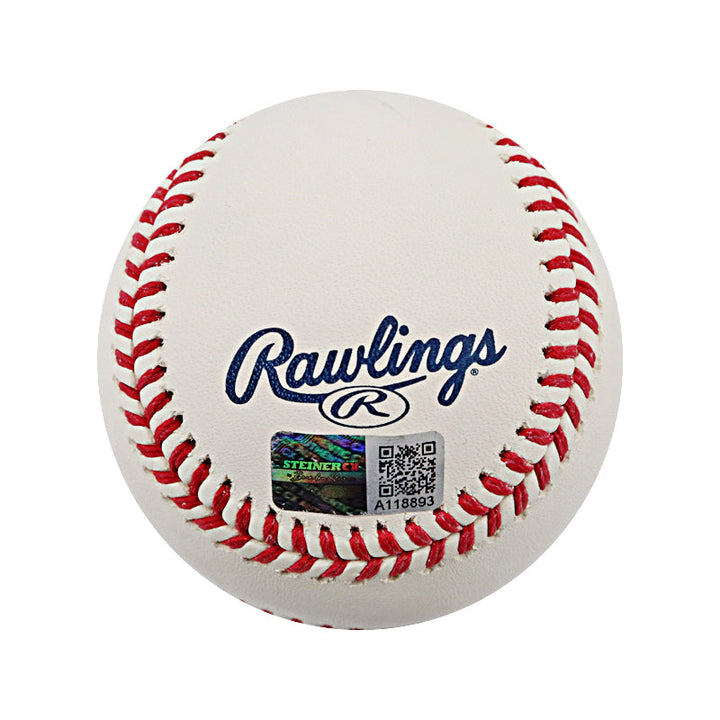 Mariano Rivera New York Yankees Autographed Signed and Inscribed Hall of Fame Logo Baseball (CX Auth)