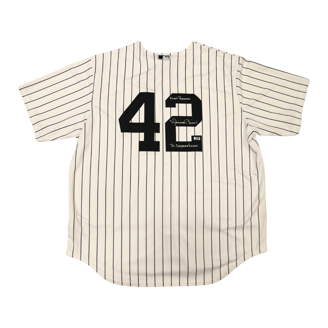 Mariano Rivera New York Yankees Autographed Signed Inscribed Panama to Cooperstown Nike Replica Jersey (CX Auth)
