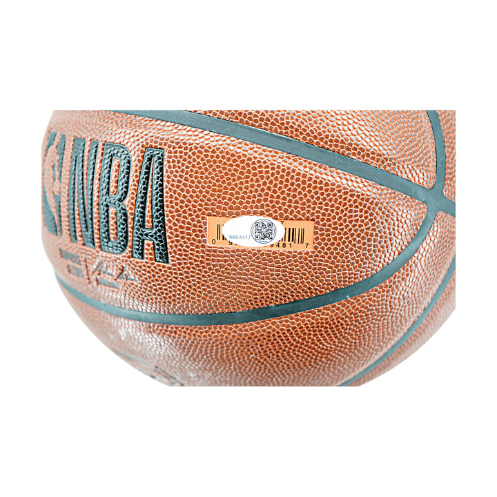 Dennis Rodman Chicago Bulls Autographed Inscribed Wilson Bulls Logo Basketball JSA Holo Only