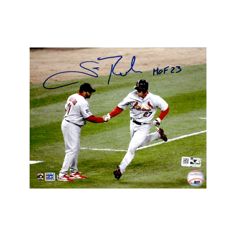 Scott Rolen St. Louis Cardinals Autographed and Inscribed "HOF 23" 2006 WS HR 8x10 Photograph (Top Tier)
