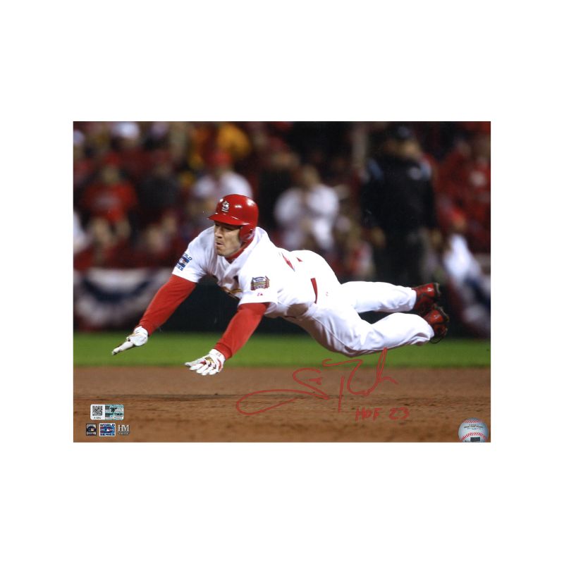 Scott Rolen St. Louis Cardinals Autographed 11x14 2006 WS Slide Photograph Inscribed "HOF 23" (Top Tier)