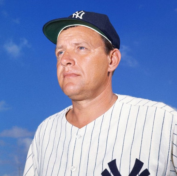 Ralph Houk New York Yankees Manager Signed OML Baseball Inscribed 1961 W.S. Champs (Beckett)