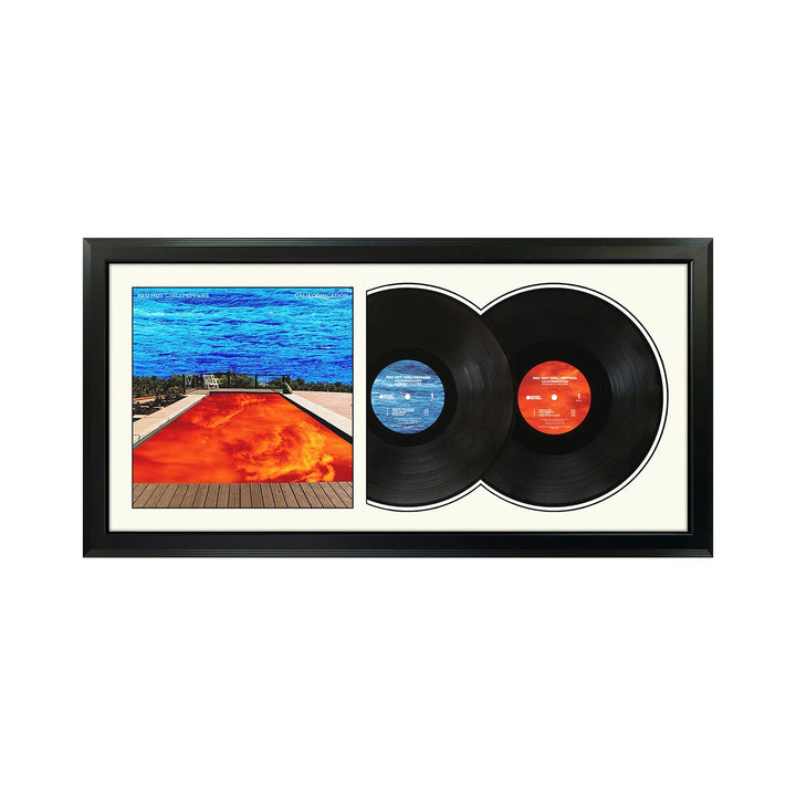 Red Hot Chili Peppers Californication Genuine Double Vinyl Record & Cover Professionally Framed Display with a White Mat