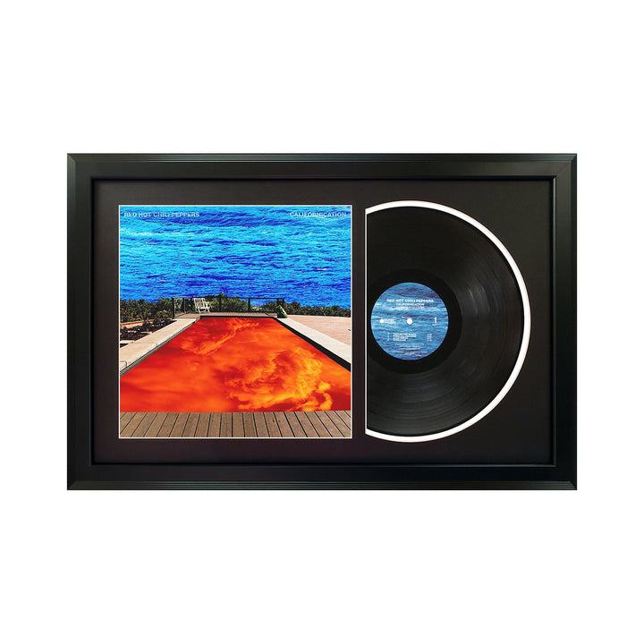 Red Hot Chili Peppers Californication Genuine Vinyl Record & Cover Professionally Framed Display with a Black Mat