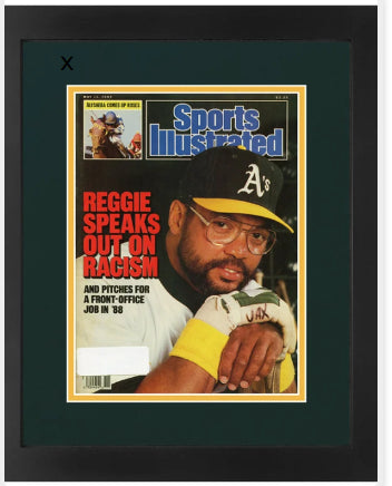 Reggie Jackson Vintage Sports Illustrated Magazine May 11, 1987 Original Issue Professionally Matted and Framed 14.25 x 17