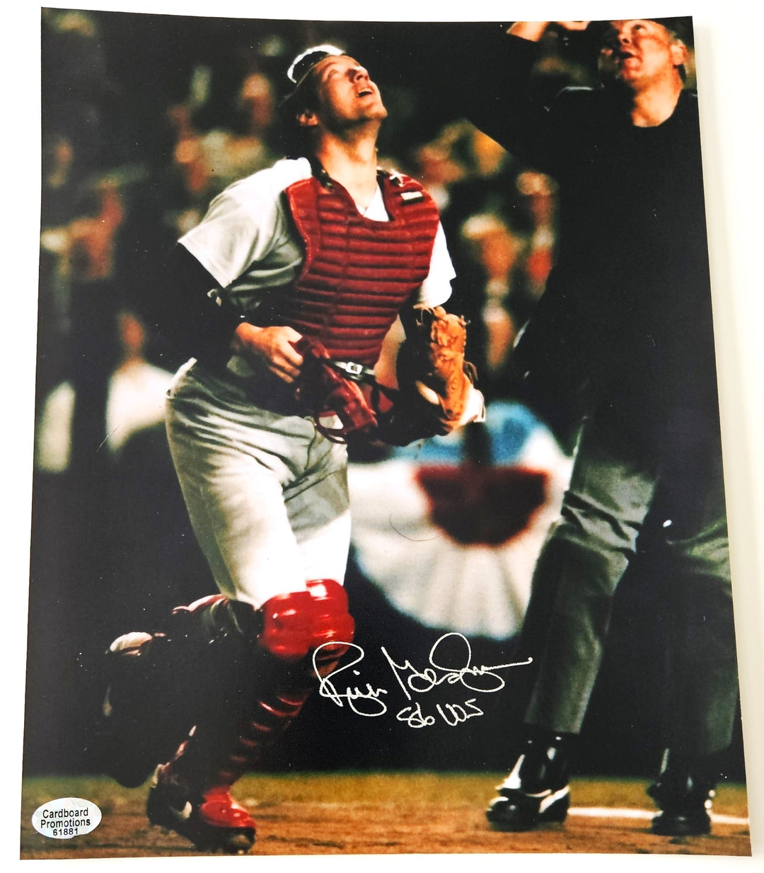 Rich Gedman Boston Red Sox SIgned 8x10 and Inscribed 86 WS (Cardboard Promotions COA & Hologram)
