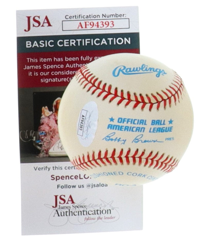 Ryne Duren New York Yankees Signed OAL Baseball (JSA) with Ball Cube