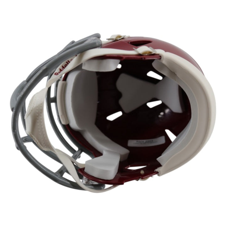Nick Saban Autographed Alabama Crimson Tide Mini Helmet Beckett Holo Only