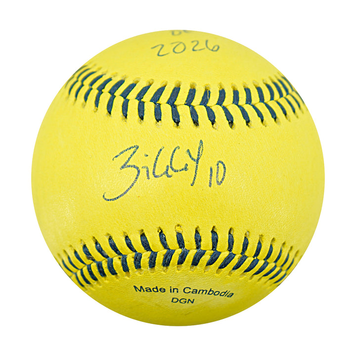 Alex Ziegler Savannah Bananas Autographed Inscribed Official Banana Ball 2.28.26 FSU Tallahassee Florida