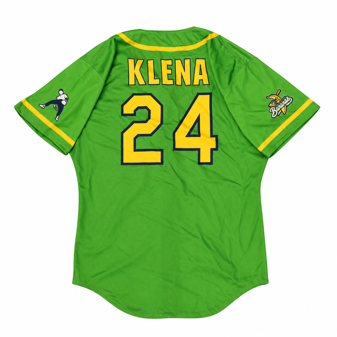 Derek Klena Savannah Bananas Game Worn June 27, 2026 Green Jersey at Oregon