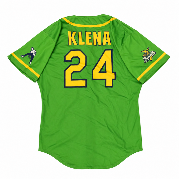 Derek Klena Savannah Bananas Game Worn June 27, 2026 Green Jersey at Oregon