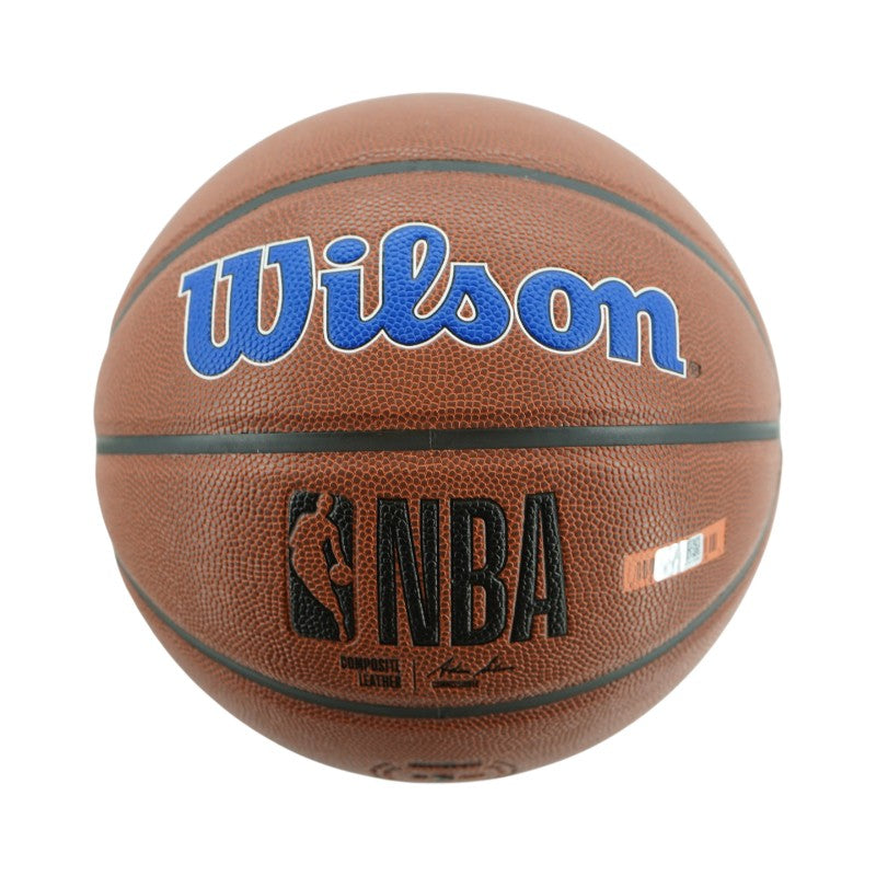 Landry Shamet New York Knicks Autographed NBA Wilson Knicks Logo Basketball CX Auth