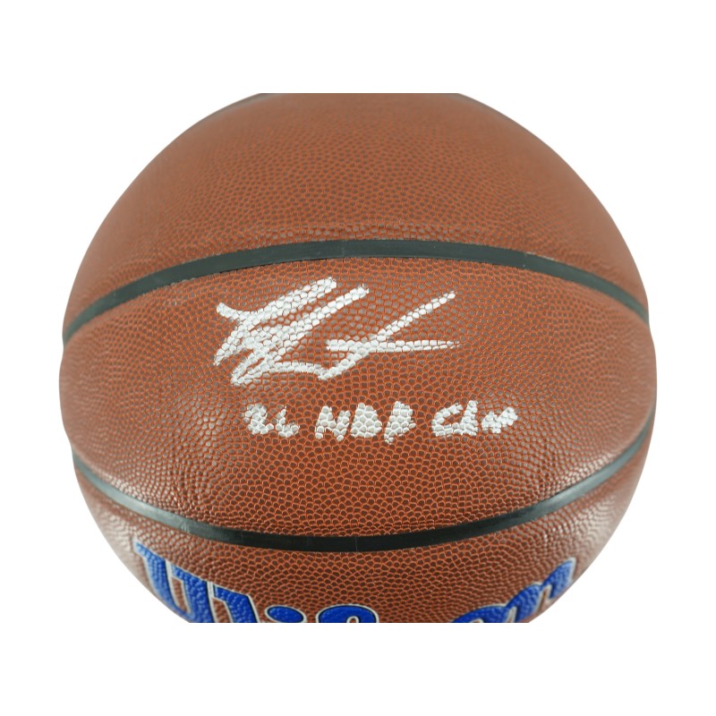 Landry Shamet New York Knicks Autographed Inscribed 26 NBA Champs Wilson Knicks Logo Basketball CX Auth