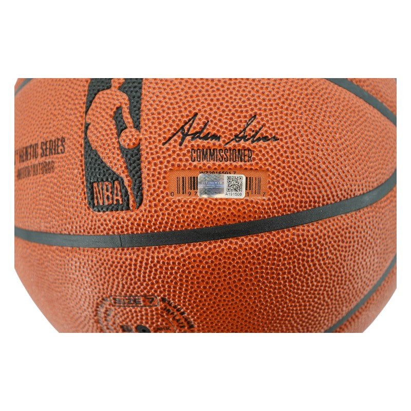 Landry Shamet New York Knicks Autographed Inscribed 26 NBA Champs Wilson NBA Basketball CX Auth