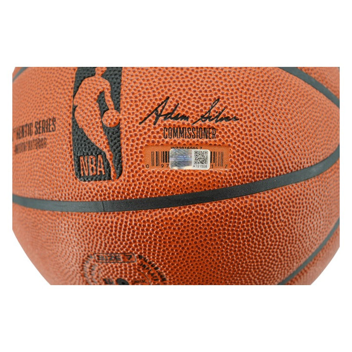Landry Shamet New York Knicks Autographed Inscribed 26 NBA Champs Wilson NBA Basketball CX Auth
