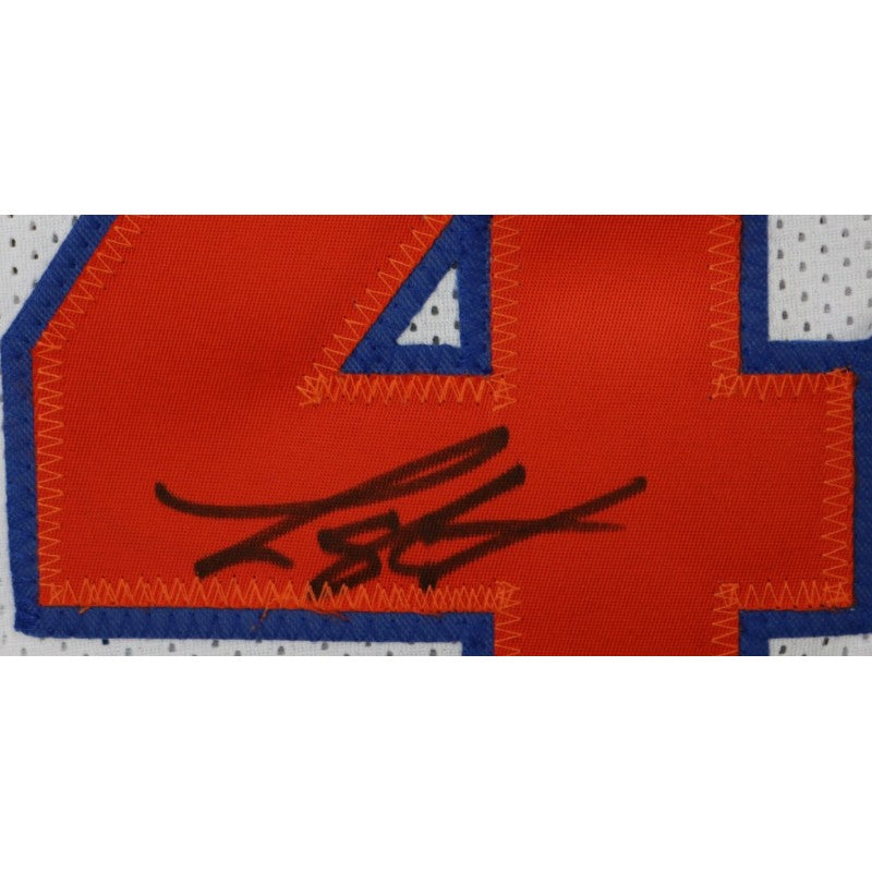 Landry Shamet New York Knicks Autographed Pro Style White Jersey CX Auth