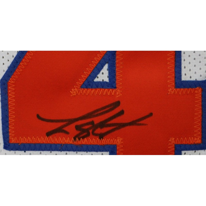 Landry Shamet New York Knicks Autographed Pro Style White Jersey CX Auth