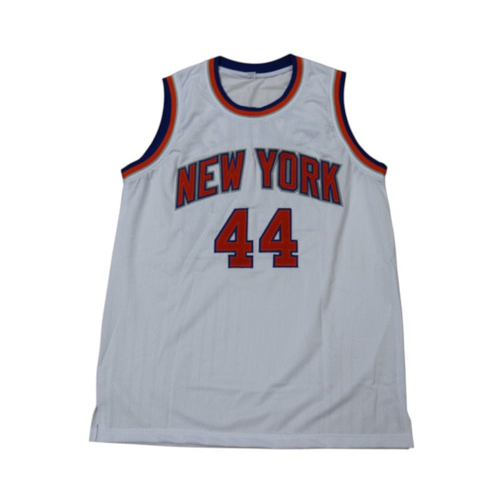 Landry Shamet New York Knicks Autographed Inscribed Go NY Go NY Go Pro Style White Jersey CX Auth