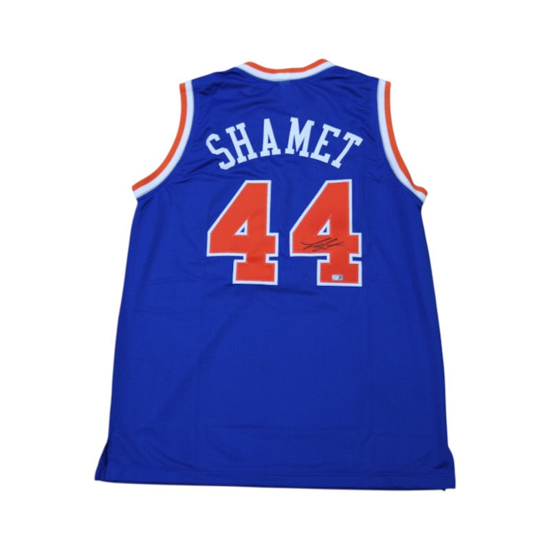 Landry Shamet New York Knicks Autographed Pro Style Blue Jersey CX Auth