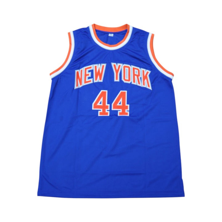Landry Shamet New York Knicks Autographed Pro Style Blue Jersey CX Auth