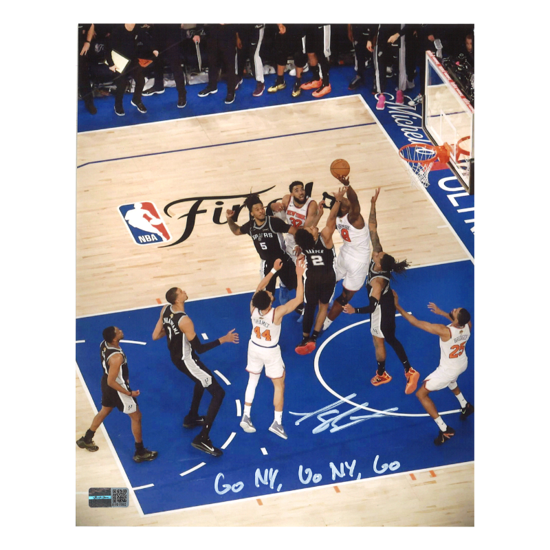 Landry Shamet New York Knicks Autographed Inscribed Go NY Go NY Go OG Tip Play 8x10 Photo CX Auth