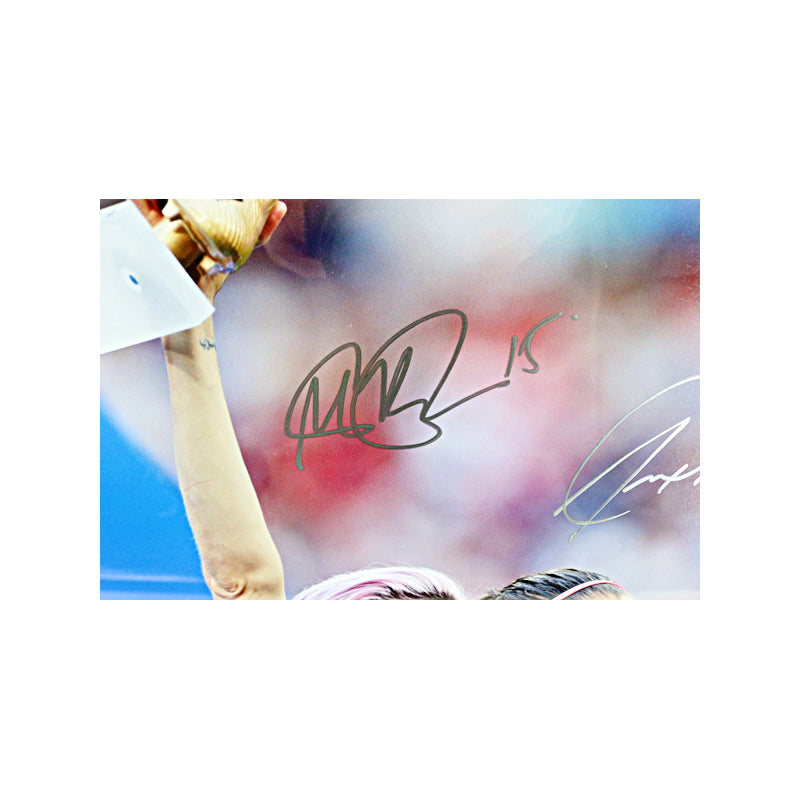 Alex Morgan & Megan Rapinoe USWNT Dual Signed Autographed Framed 16x20 Photo (CX Auth)