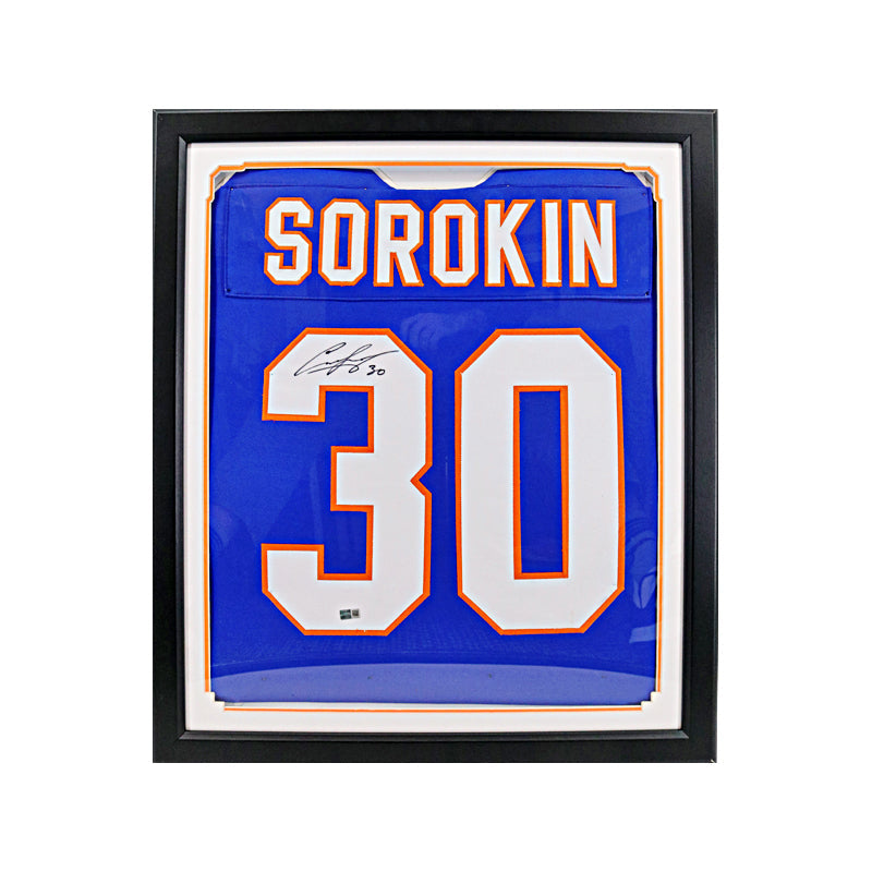 Ilya Sorokin New York Islanders Autographed Signed Framed Pro-Style Jersey (CX Auth)