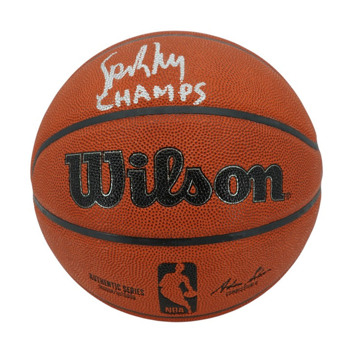 Spike Lee New York Knicks Autographed Inscribed Champs Wilson NBA Basketball CX Auth