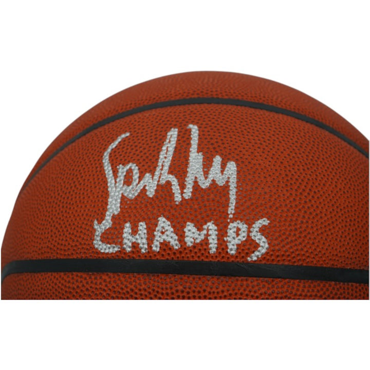 Spike Lee New York Knicks Autographed Inscribed Champs Wilson NBA Basketball CX Auth