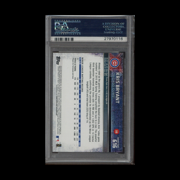 2015 Topps Baseball Complete Set Rookie Variation #616: Kris Bryant Base PSA 10 (1)