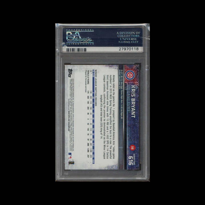 2015 Topps Baseball Complete Set Rookie Variation #616: Kris Bryant Base PSA 10 (2)