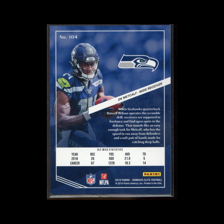 2019 Panini Donruss Elite Football Aspirations #104: D.K. Metcalf Base
