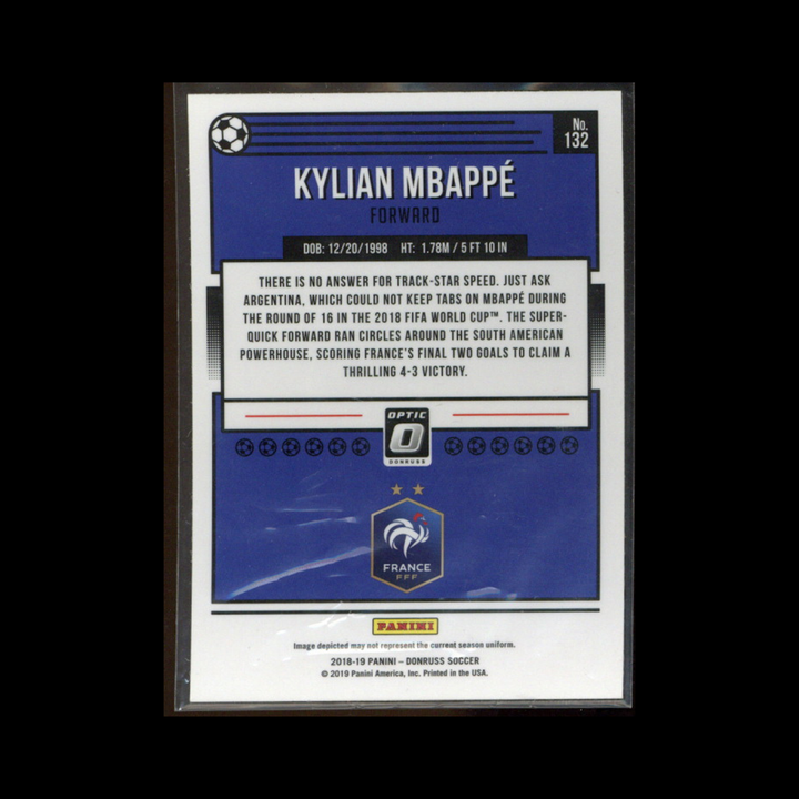 2018-19 Donruss Soccer Optic #132: Kylian Mbappé Base (1)