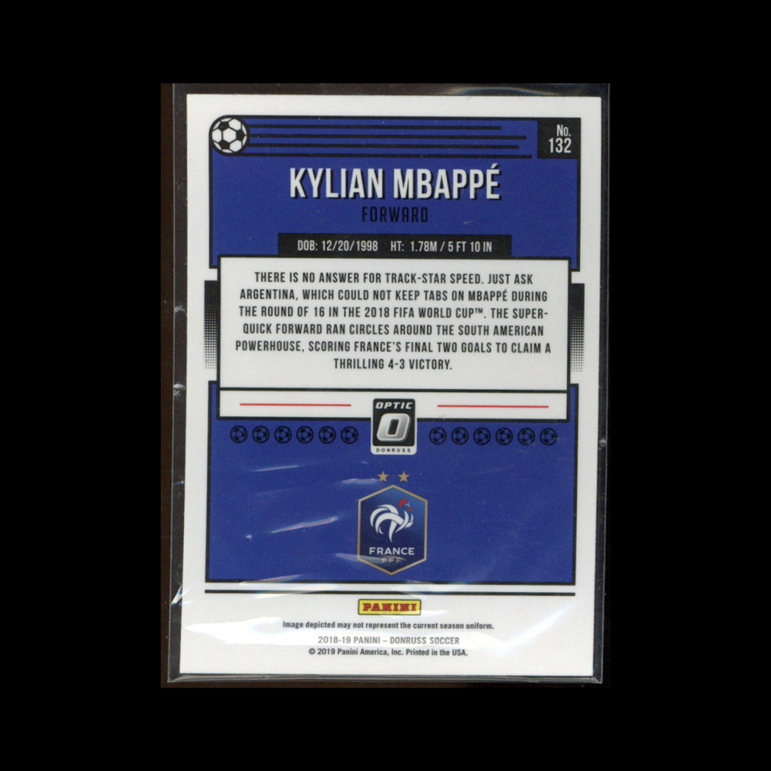 2018-19 Donruss Soccer Optic #132: Kylian Mbappé Base (2)