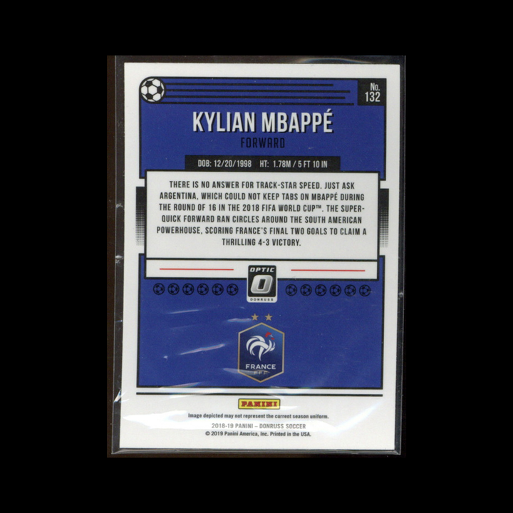 2018-19 Donruss Soccer Optic #132: Kylian Mbappé Base (2)
