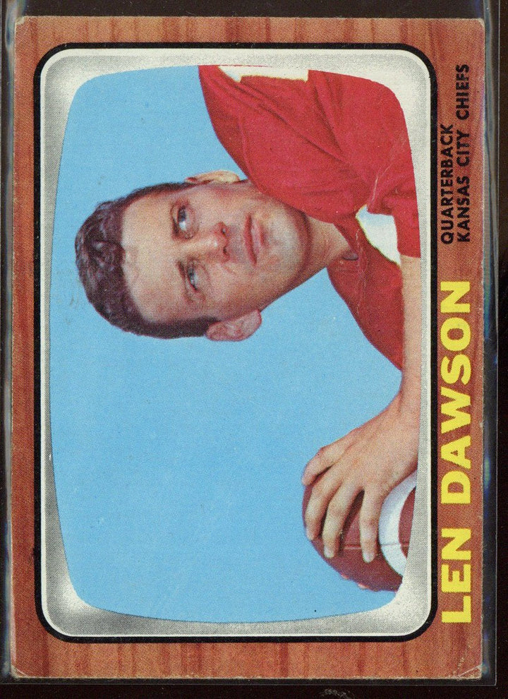 1966 Topps Football #67 Len Dawson CREASE