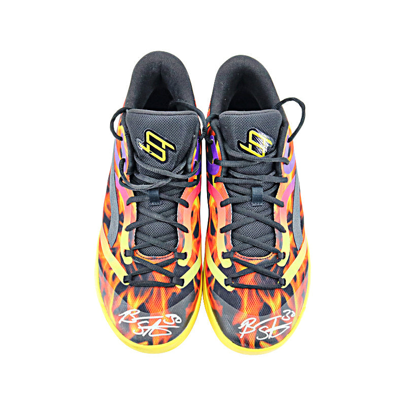 Breanna Stewart New York Liberty Autographed Signed Game Used Size 12 Pair of Yellow Fire Camoflauge Puma Stewie Model Sneakers (Breanna Stewart LOA)