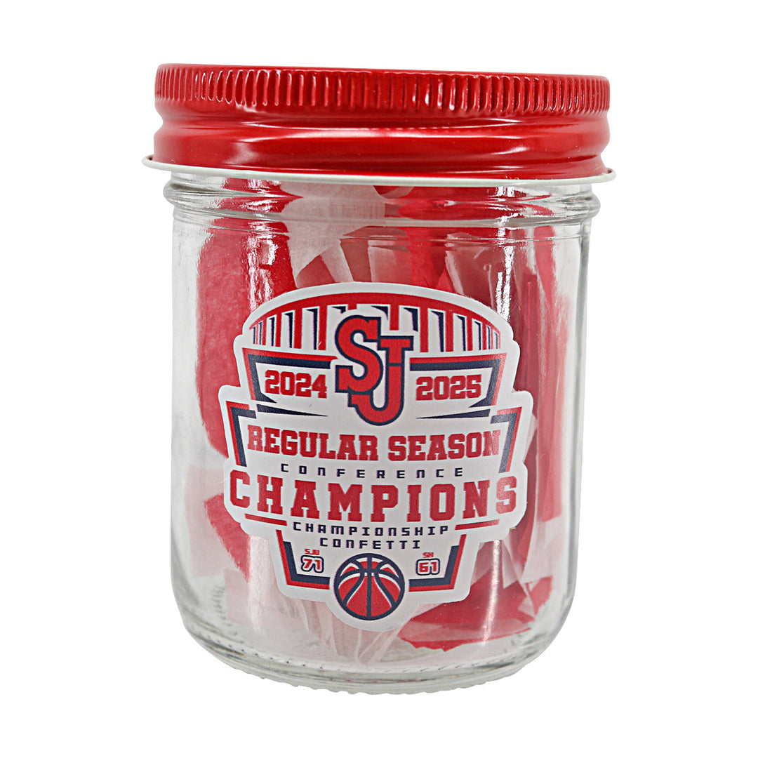 St. John's University 2024-2025 Regular Season Big East Conference Champions Court Confetti
