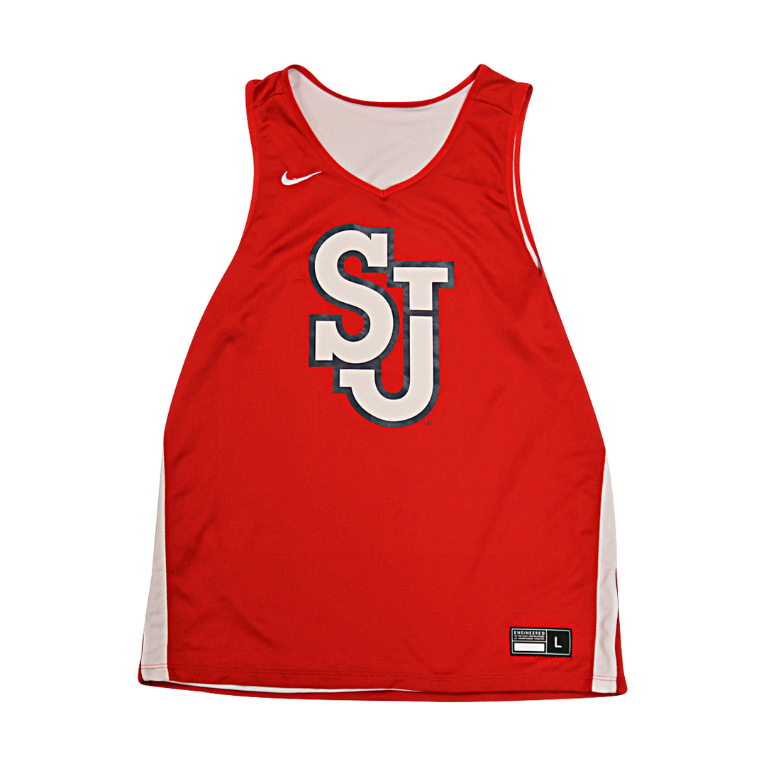 St. John's University Issued Reversible Red/White Practice Jersey #3