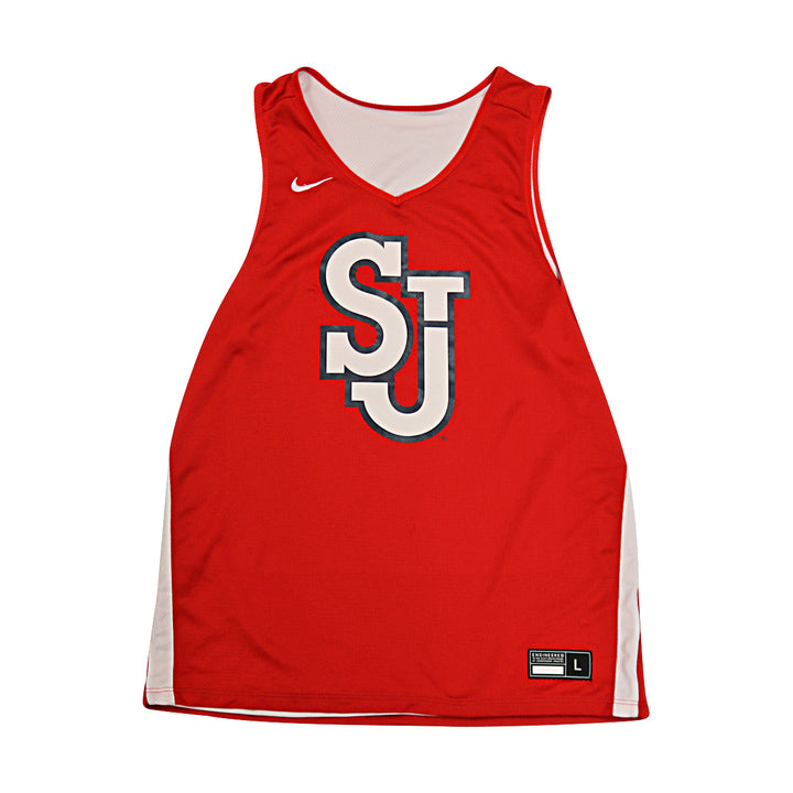St. John's University Issued Reversible Red/White Practice Jersey #3