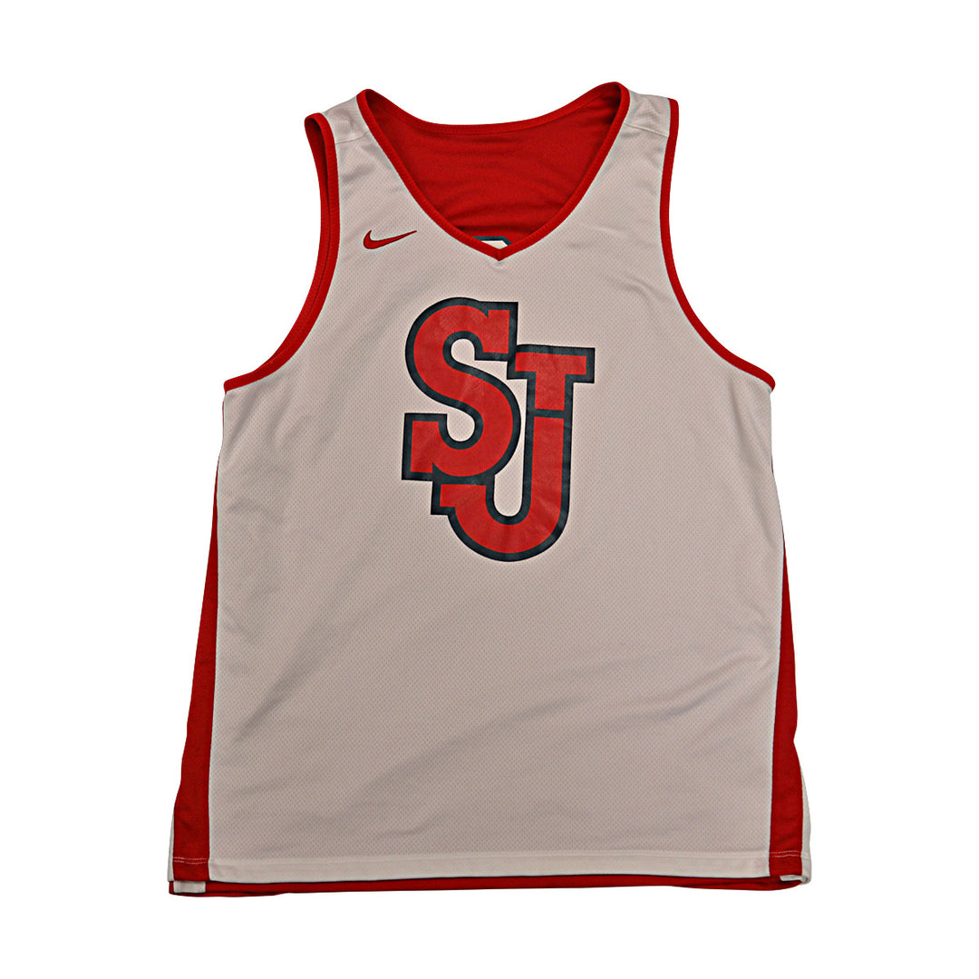 St. John's University Issued Reversible Red/White Practice Jersey #3