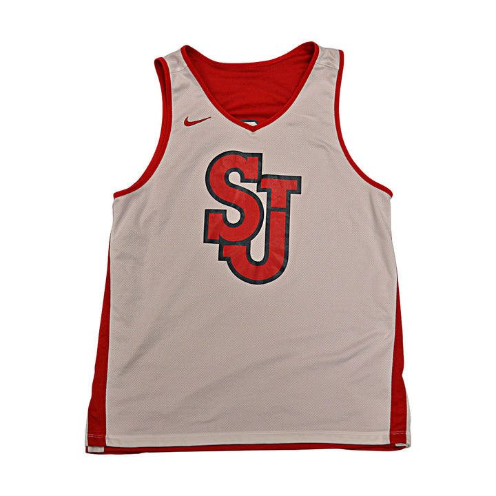 St. John's University Issued Reversible Red/White Practice Jersey #3
